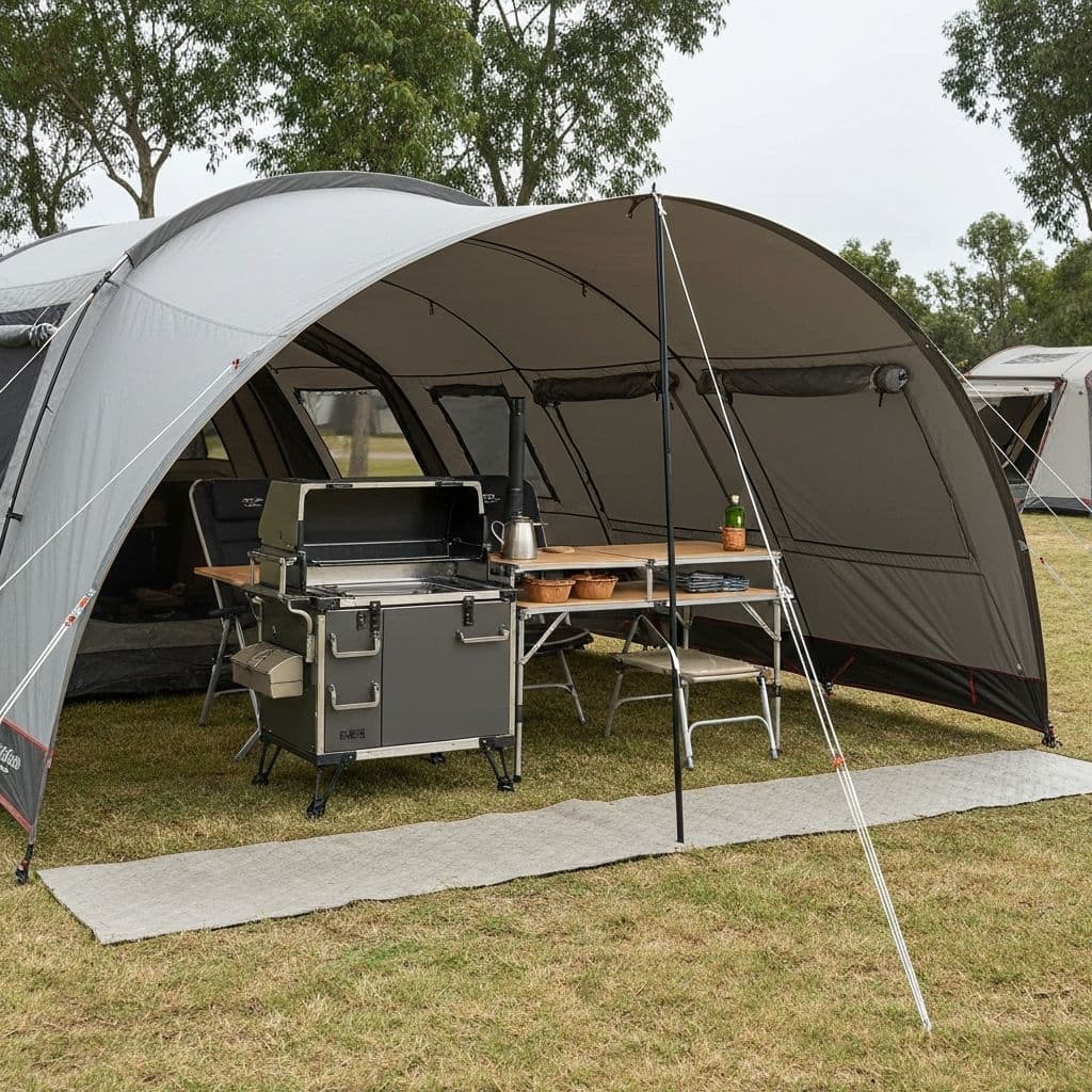 Camp Setup with Awning